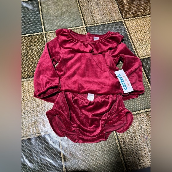Carter's Other - Carter's Burgundy Baby Set